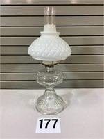 Clear Glass Oil Lamp with Globe