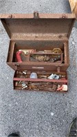 Old toolbox with tools