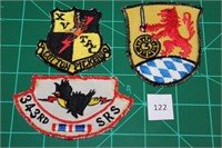 343rd SRS; 15th TRS; Lion 3 (3 Patches) USAF Milit