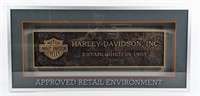 Harley-Davidson Retail Dealer Display Plaque