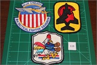 91st TFS; 67th TFS; Hawaii F-4 Shield (3 Patches)