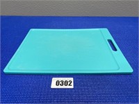 Teal Plastic Cutting Board 14 1/2"x11"