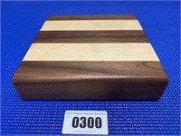 Wood Cutting Board, Black Walnut & Maple