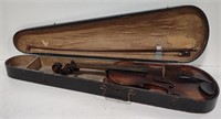 (AF) Antique violin in case