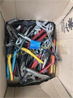 Assortment of channel locks, pliers and cutters