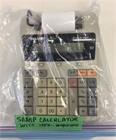 Sharp Calculator w/Tape Works