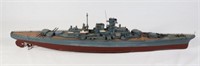 Japanese Battleship Yamato Wood Model Display