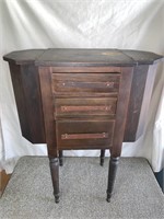 Antique sewing stand