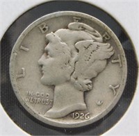 1926-D Mercury Silver Dime.