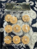 New- 3D Paper Flowers- 9 pieces