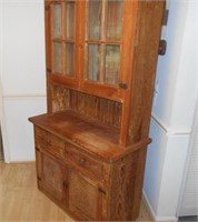 Antique China Cabinet That Has Been Stripped