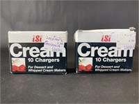 ISI Dessert Cream Chargers 2 Packs of 10