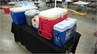 Lot of 5 Coolers