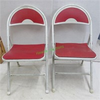 Folding Chairs w/Vinyl Seat & Back - Steel