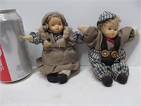 Small boy & girl dolls