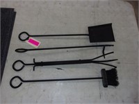 4 fireplace tools