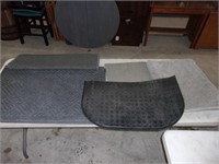 9 asst indoor and outdoor rugs