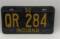 1950- INDIANA LICENSE PLATE