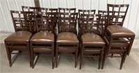 (AI) Brown Restaurant Chairs W/Padded Seats