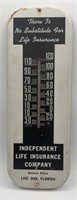 Independent life insurance company thermometer