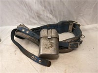 Vintage Mining Belt w/ Self Rescuer