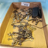 Vintage Keys  Skeleton,  Open Barrel & more