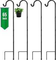 GOFORWILD Shepherd's Hooks 4 Pack  65 inches Tall
