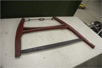 Vintage Bow Saw, Approx 33"x27"