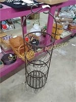 3 tier basket approx 4ft tall & 10" round