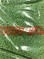 Toho 12/0 cut beads. Medium green. Five –half