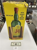 Vintage & Rare J&B Brandy Bottle on Pour Swivel!
