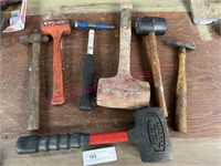 Lot of 7 various hammers (Proto, body hammer, etc)