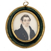 Anglo-American School miniature portrait