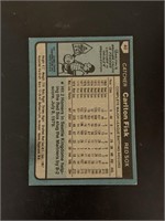 1980 Topps Carlton Fisk Boston Red Sox Baseball Ca