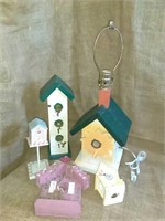 (5) Decorative birdhouses including light