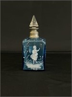 Mary Gregory Hand Painted Bottle w/ Stopper