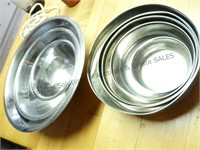 Stainless Steel Bowls  - 2 sets