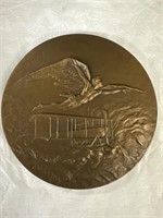 1920 French bronze naval aviation medal by F.