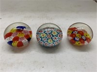 3cnt Glass Paper Weights