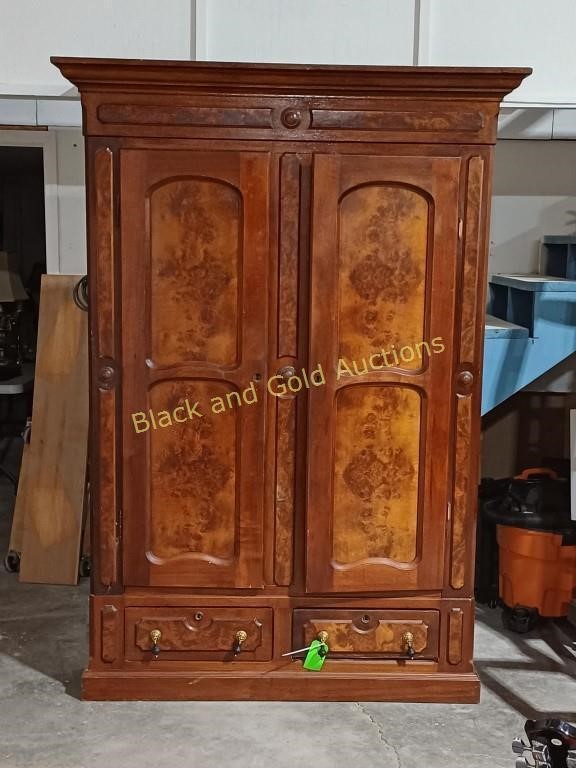 Antique Walnut Knock Down Wardrobe