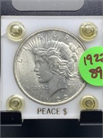 1922 PEACE SILVER DOLLAR