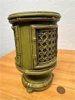 Vintage Green Ceramic Urn Vase