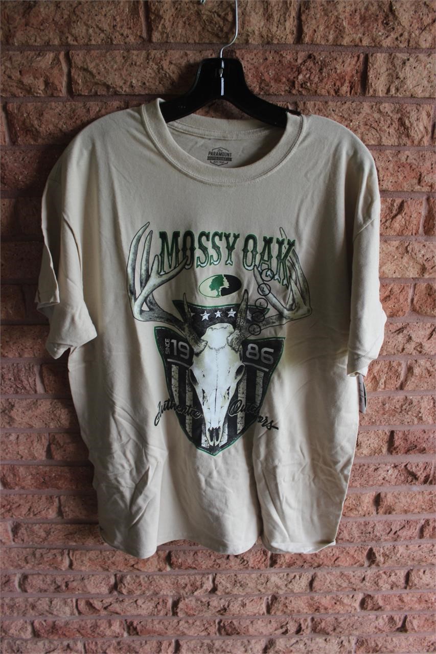 New Large Mossy Oak Authetic Outdoors T Shirt