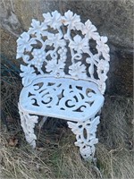 Cast Iron Grape Leaf Garden Chair