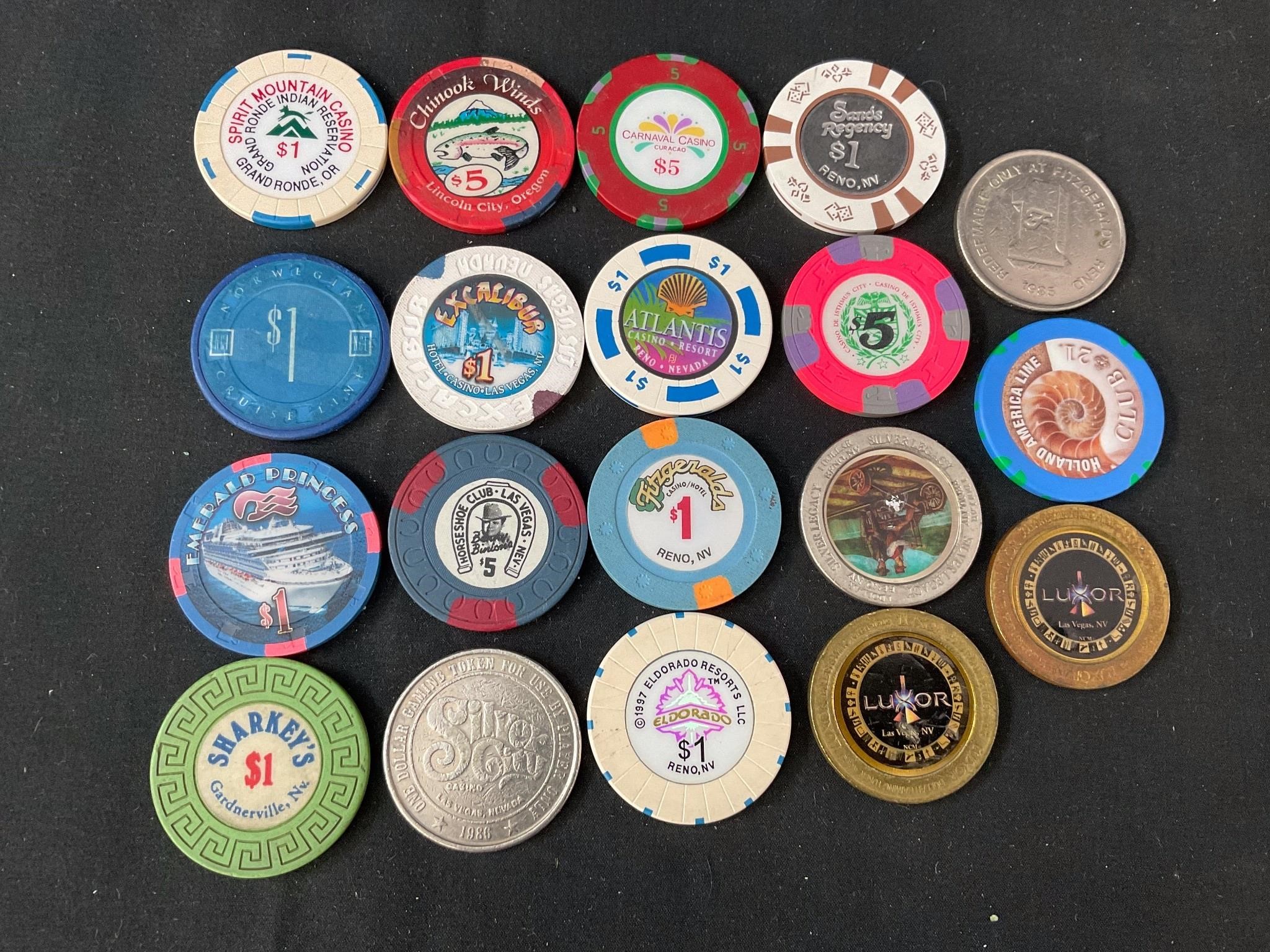 Vintage Casino Chips