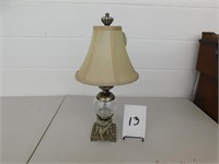 Metal And Glass Base Lamp (Store)