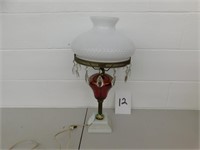 Ruby Red Base Lamp (Store)
