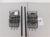 Metal Wall Organizer Baskets (Store)