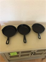 Three cast-iron pans #37