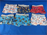 (6) 2T/3T Hanes Printed Boxer Shorts